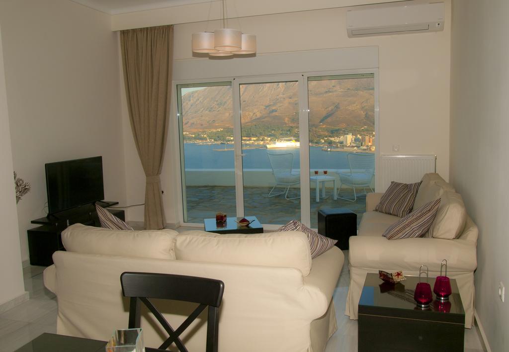 Panoramic Seaview Holiday House Souda Bagian luar foto