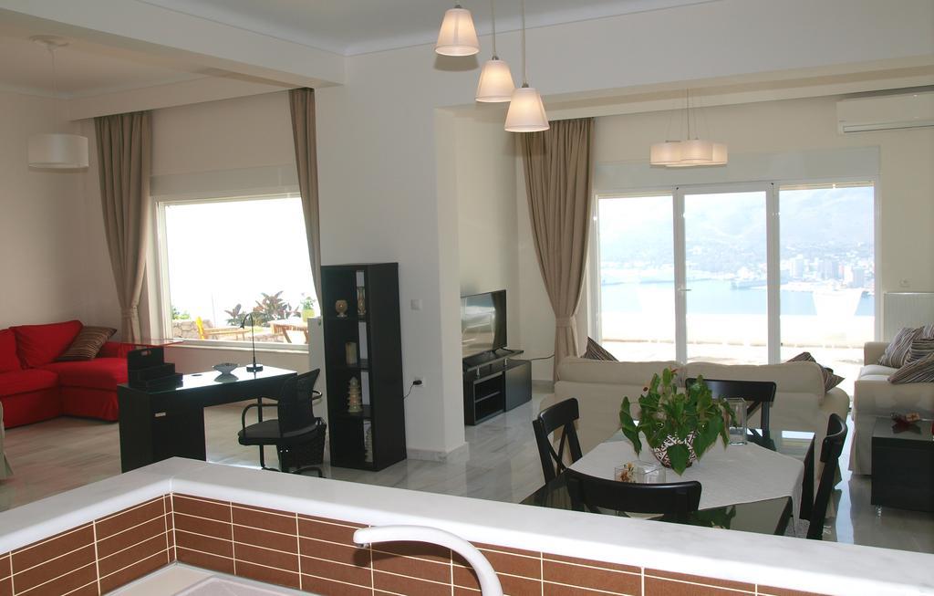 Panoramic Seaview Holiday House Souda Bagian luar foto