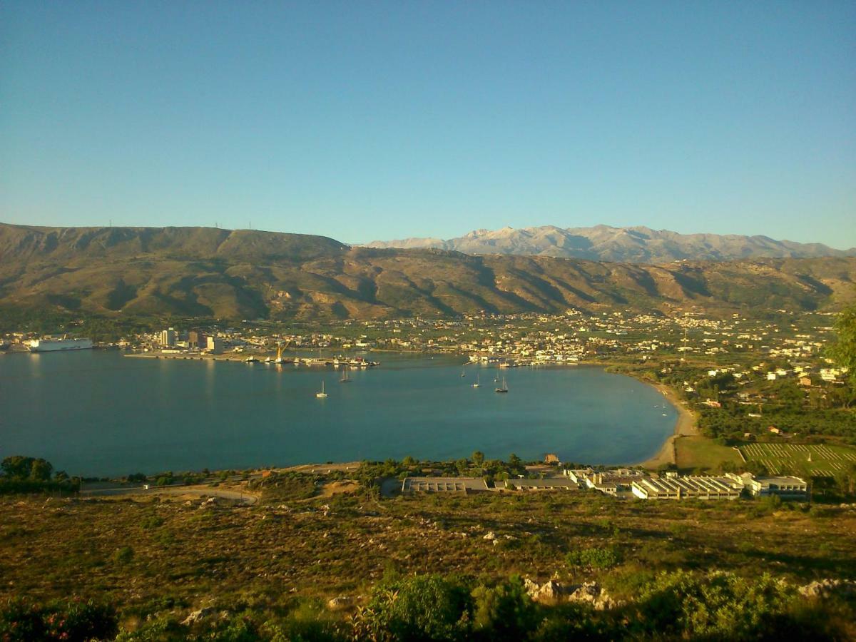 Panoramic Seaview Holiday House Souda Bagian luar foto