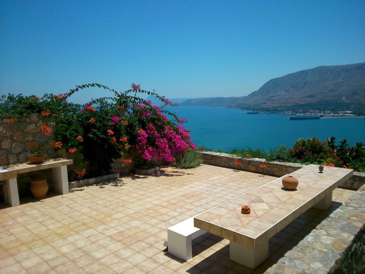 Panoramic Seaview Holiday House Souda Bagian luar foto